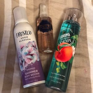 Bath and Body Works Spray and Lotion